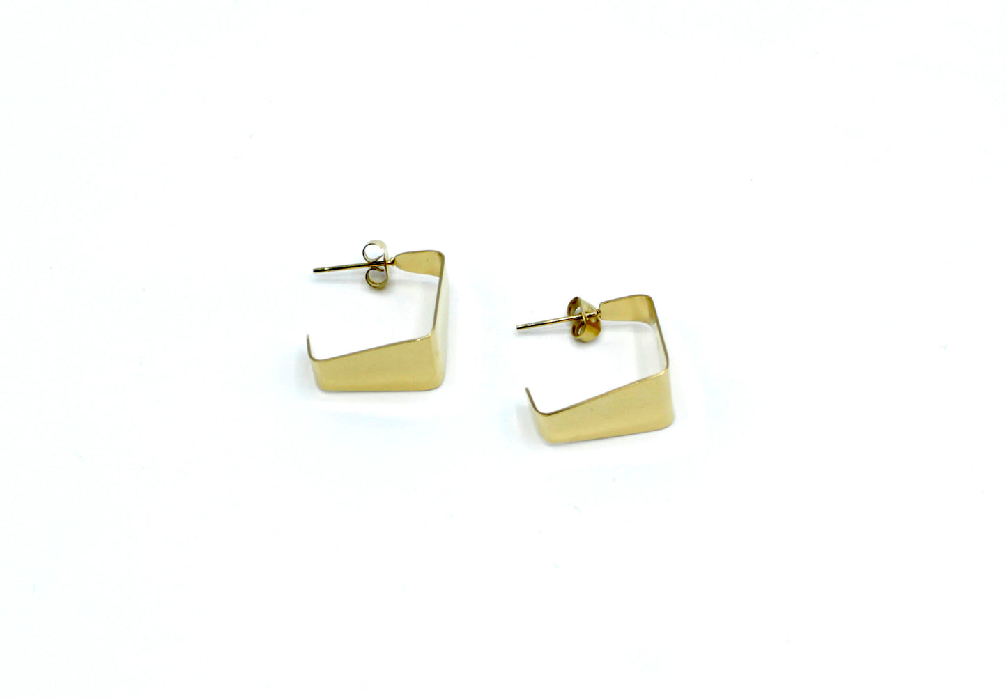 Pendientes de Aro B Square - delacabra