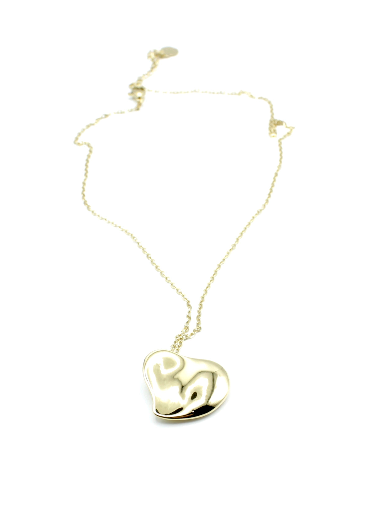 Collar Cloud acero inoxidable dorado de estilo delicado y discreto, pieza sutil ideal para el día a día. - delacabra