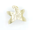 Brazalete Stella acero inoxidable dorado ajustable forma de estrella de mar - delacabra