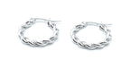 Pendiente Aro Sunrise acero inoxidable plateado, perfectos para dar un toque moderno y versátil a cualquier look, cómodos para uso diário. - DELACABRA