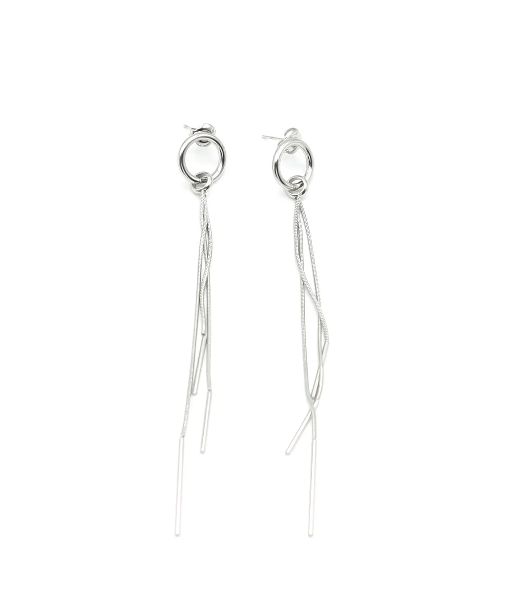 Pendientes Aldaba acero inoxidable brillante, resistentes al agua y al paso del tiempo, hipoalergénicos. Delacabra