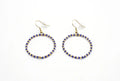 Pendientes Coral acero inoxidable  dorado resina azul y dorado, un básico en tus complementos. - DELACABRA