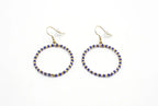 Pendientes Coral acero inoxidable  dorado resina azul y dorado, un básico en tus complementos. - DELACABRA