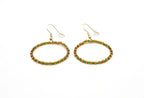 Pendientes Coral acero inoxidable  dorado y resina, ligeros y resistentes, para cualquier outfit. DELACABRA SHOP