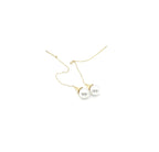 Pendientes largos Ivory acero inoxidable dorado descomplicados para muchas ocasiones, resistentes al agua e hipoalergénicos. Delacabra