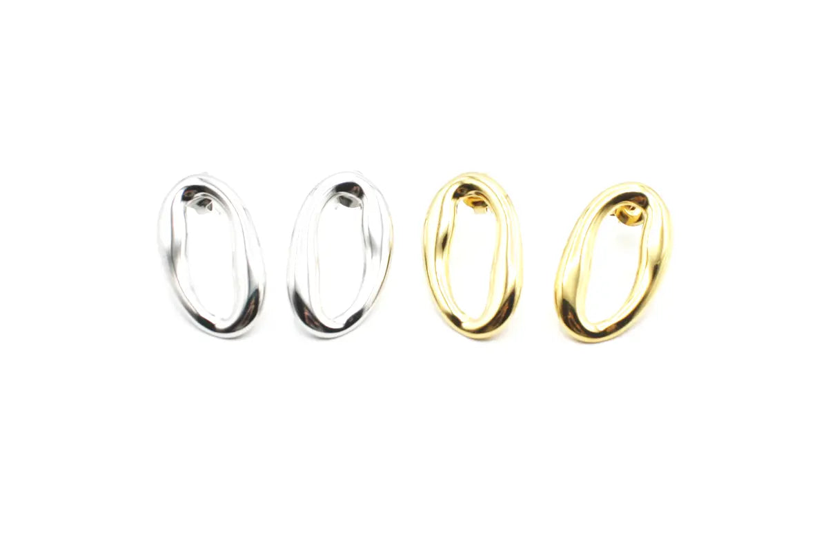 Pendientes Soleil acero inoxidable dorado ligero y versátil se puede combinar con otros accesorios, tamaño ideal para uso diário. - DELACABRA  