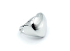 Anillo Angelito acero inoxidable plateado, diseño atemporal y moderno, ajustable y con mucho brillo. - DELACABRA