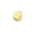 Anillo Inti ajustable, terminado en textura rugosa, cómodo y versátil. Delacabra