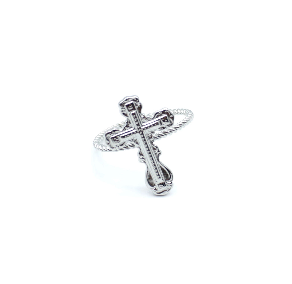 Anillo Paz acero inoxidable plateado, diseño atemporal con mucha magia, resistente al agua e hipoalergénico. - delacabra