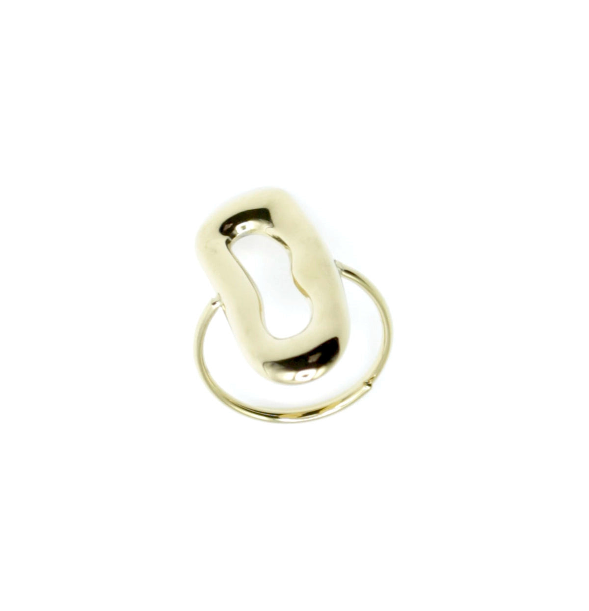 Anillo Silver tono dorado, marca DELACABRA, elegante se adapta a tu estilo. Ajustable y duradero