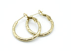 Pendientes Bamboo Pai dorados con acabado pulido, acero inoxidable duradero y elegante -DELACABRA