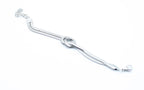 Brazalete Tangled acero inoxidable plateado entrelazado simulando un nudo llano, acabado suave y brillante - DELACABRA