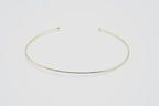 Choker Rosé acero inoxidable dorado ajustable, en fondo blanco con bordes redondeados, hiporalergénico, brillante y resistente. - delacabra