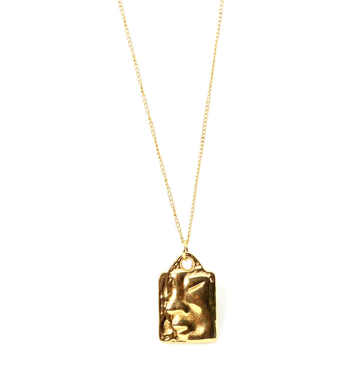 Collar Baby acero inoxidable dorado, material fino y resistente, ideal como regalo a nuevos padres - delacabra