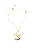 Collar Cloud acero inoxidable dorado de estilo delicado y discreto, pieza sutil ideal para el día a  día. - delacabra