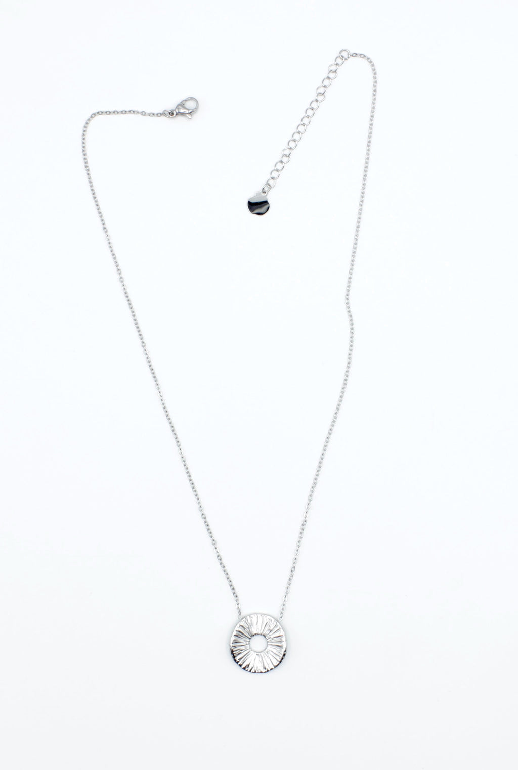 Collar Face 2 face acero inoxidable plateado, discreto pero con mucha personalidad - delacabra