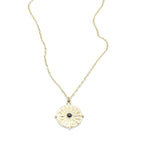 Collar Medalla acero inoxidable dorado combina perfectamente con cualquier estilo que desees desde lo clásico a lo mas moderno - delacabra