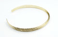 Collar Gold acero inoxidable dorado  rígido ajustable, tres lineas de acero finamente unidas creando una joya preciosa, resistente y elegante. -  delacabra