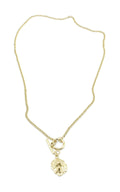 Collar Sauvage acero inoxidable dorado un diseño que combina elegancia y audacia, acabado brilante y pulido. - DELACABRA