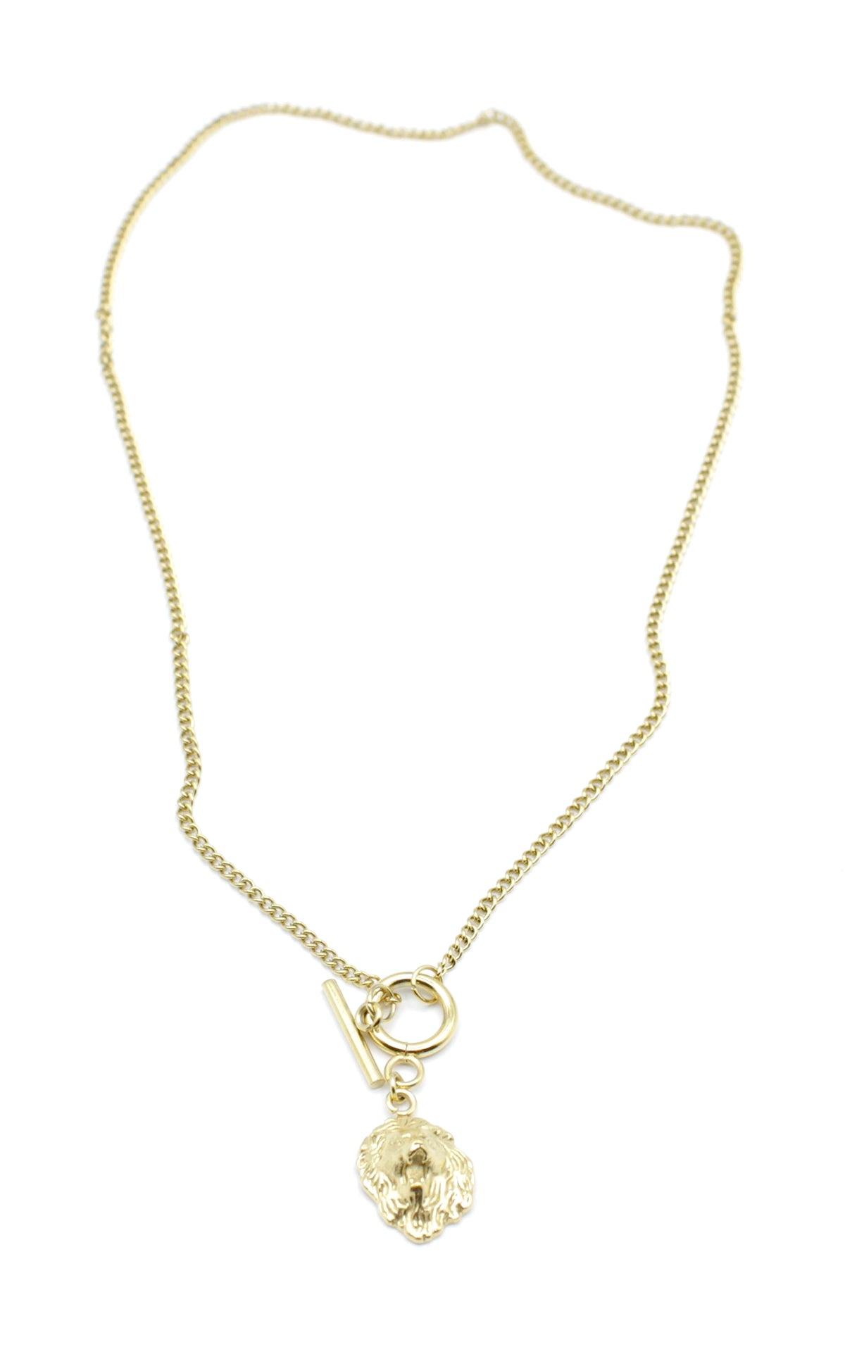 Collar Sauvage acero inoxidable dorado un diseño que combina elegancia y audacia, acabado brilante y pulido. - DELACABRA