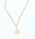 Collar Starry acero inoxidable dorado, carácter y modernidad, se puede ajustar  delicadamente alrededor del cuello tipo gargantilla. - DELACABRA