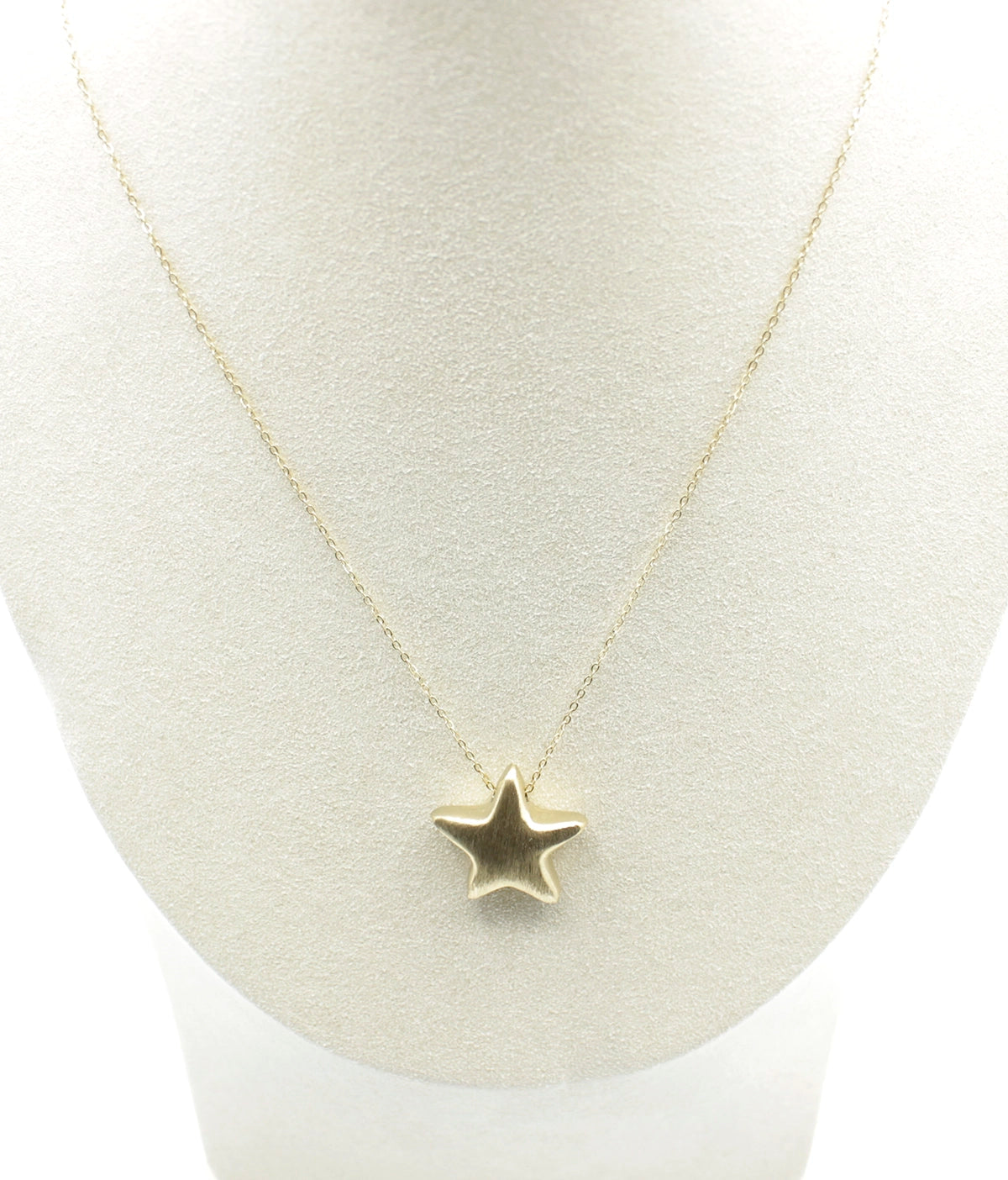 Collar Written in the Stars acero inoxidable dorado en busto, collar brillante, colgante en forma de estrella de cinco puntas. - delacabra