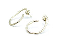Pendientes Afterparty acero inoxidable dorado de aro abierto con diseño moderno y minimalista, acabado brillante, cierre a presión de mariposa, contemporáneos y sofisticados. - DELACABRA