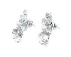 Pendientes Alma acero inoxidable plateado ideal para quienes buscan destacar con un detalle sutil y encantador, hipoalergénico. - DELACABRA