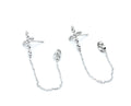 Pendientes Santo acero inoxidable plateado, un accesorio delicado y sutil que se puede combinar con todos tus outfit, durable hipoalergénico, brillante. - DELACABRA