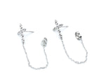 Pendientes Santo acero inoxidable plateado, un accesorio delicado y sutil que se puede combinar con todos tus outfit, durable hipoalergénico, brillante. - DELACABRA